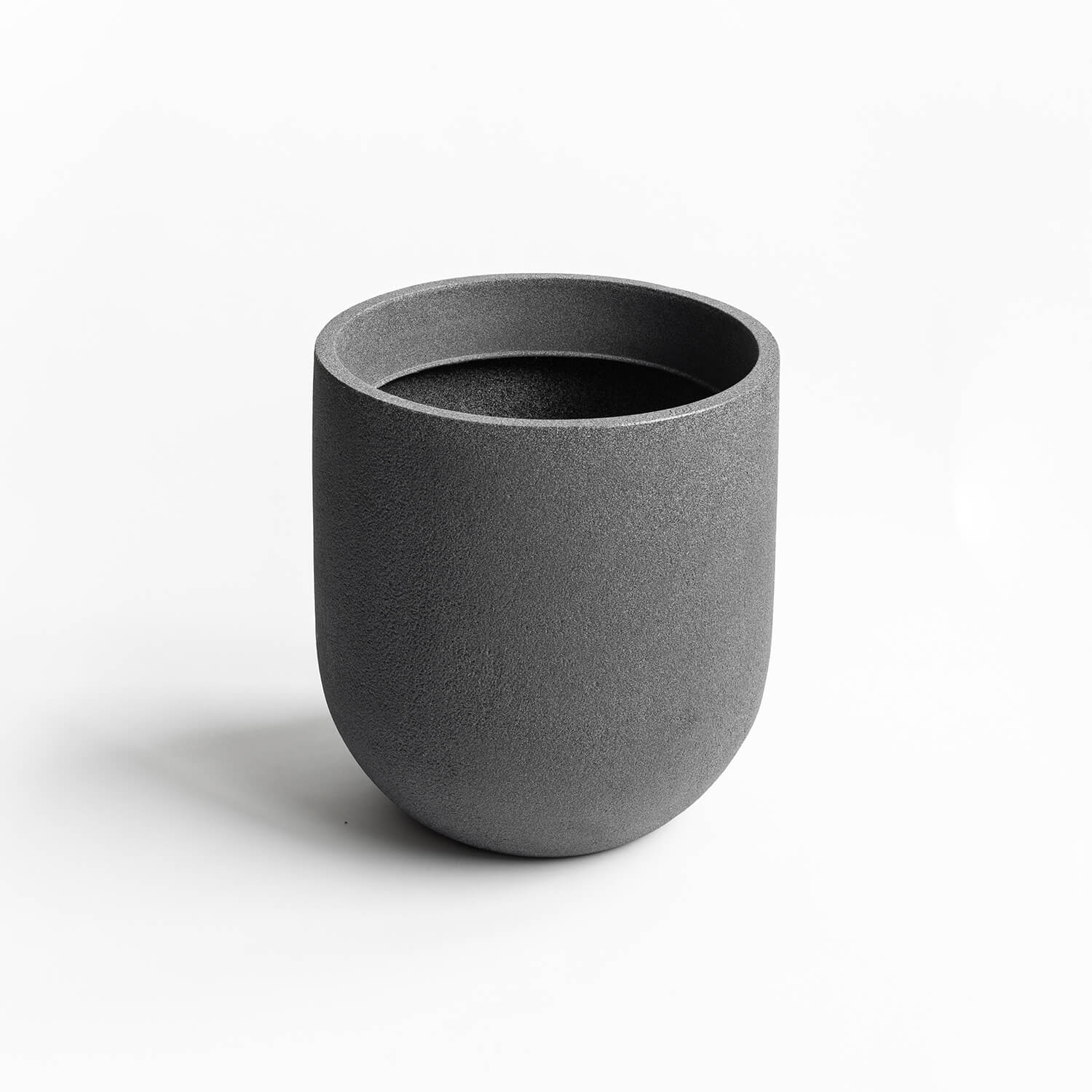 Maceta Cask Grafito 44x47cm