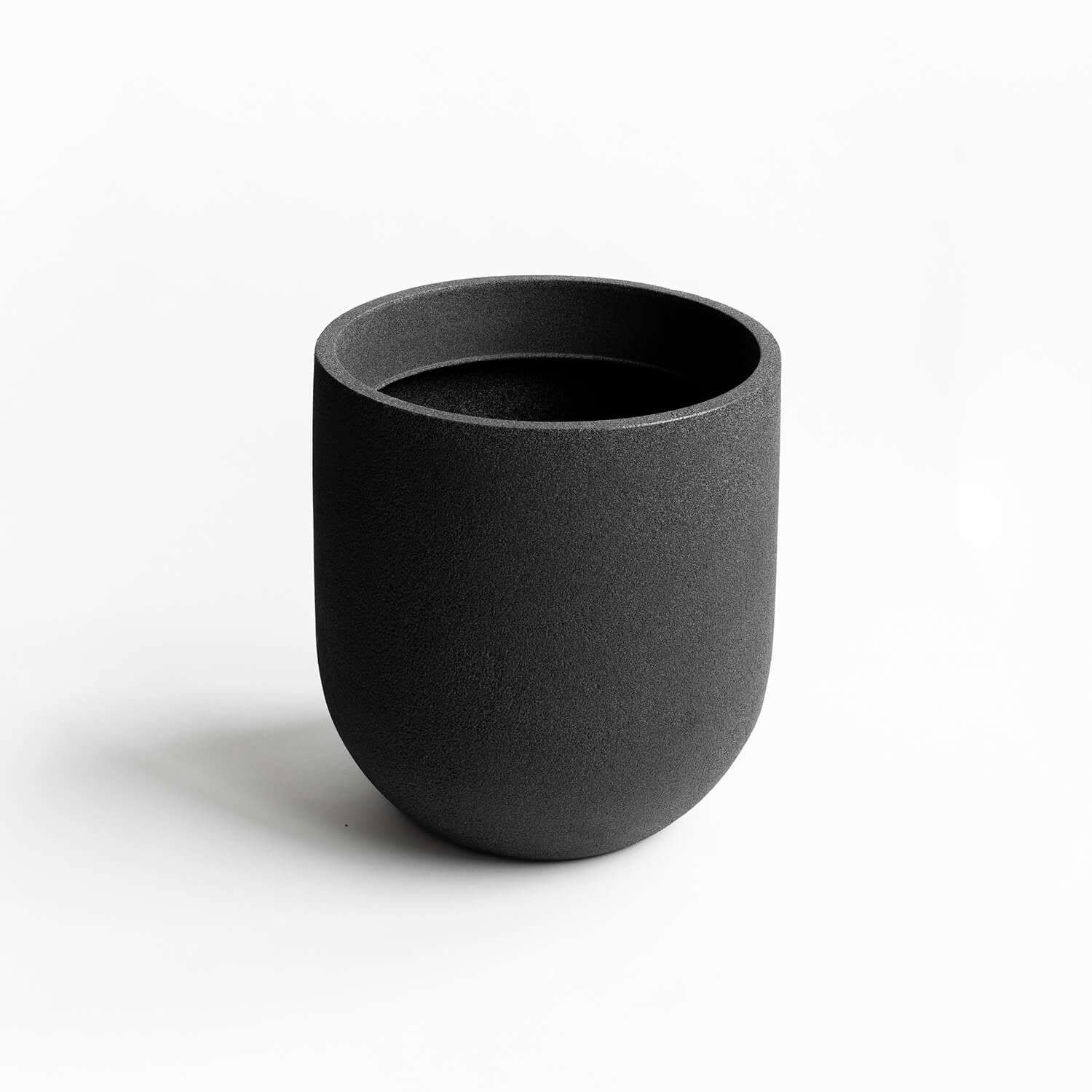 Maceta Cask Negro 44x47cm