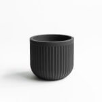 Maceta Ribb Negro 35x31cm