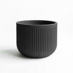 Maceta Ribb Negro 55x42cm