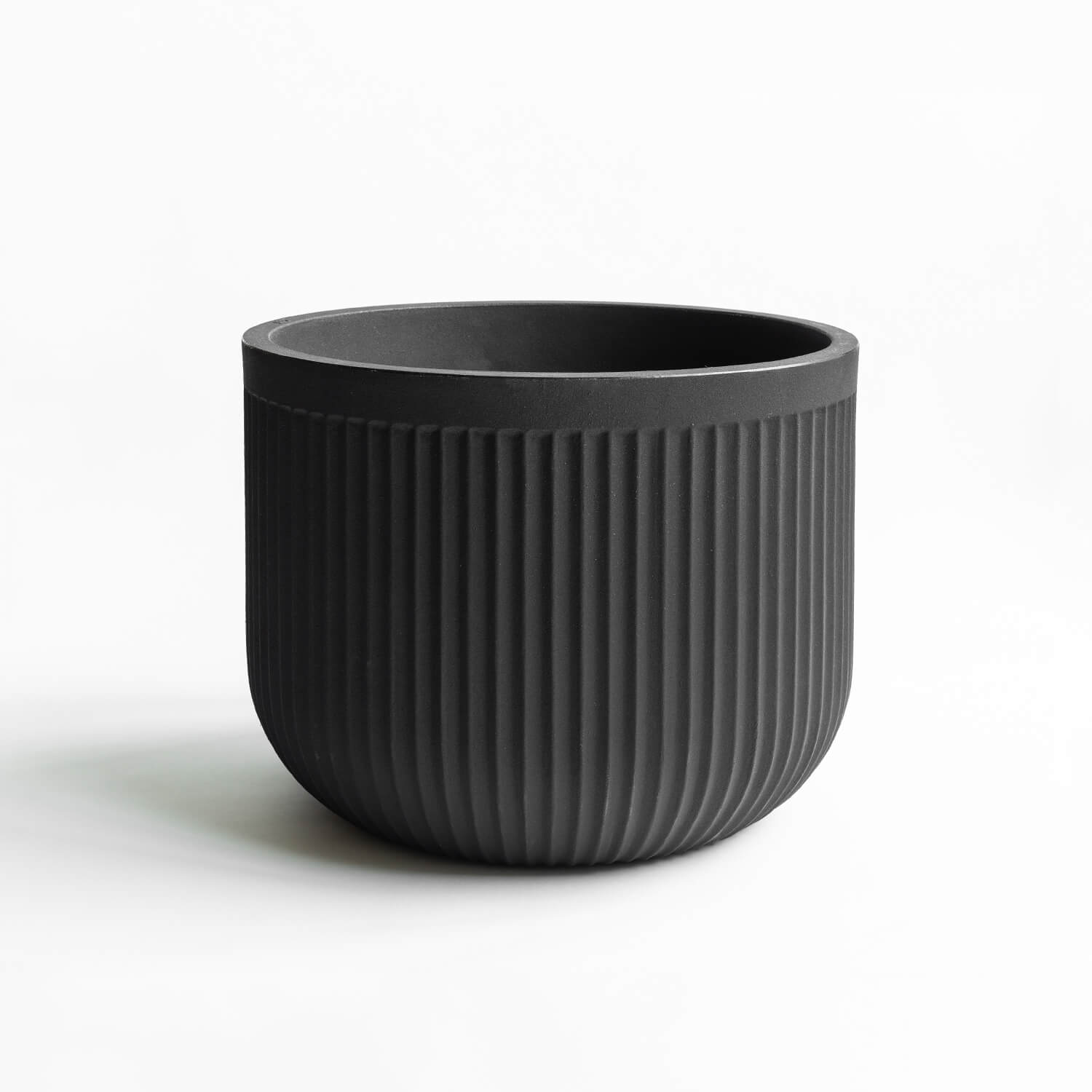 Maceta Ribb Negro 55x42cm