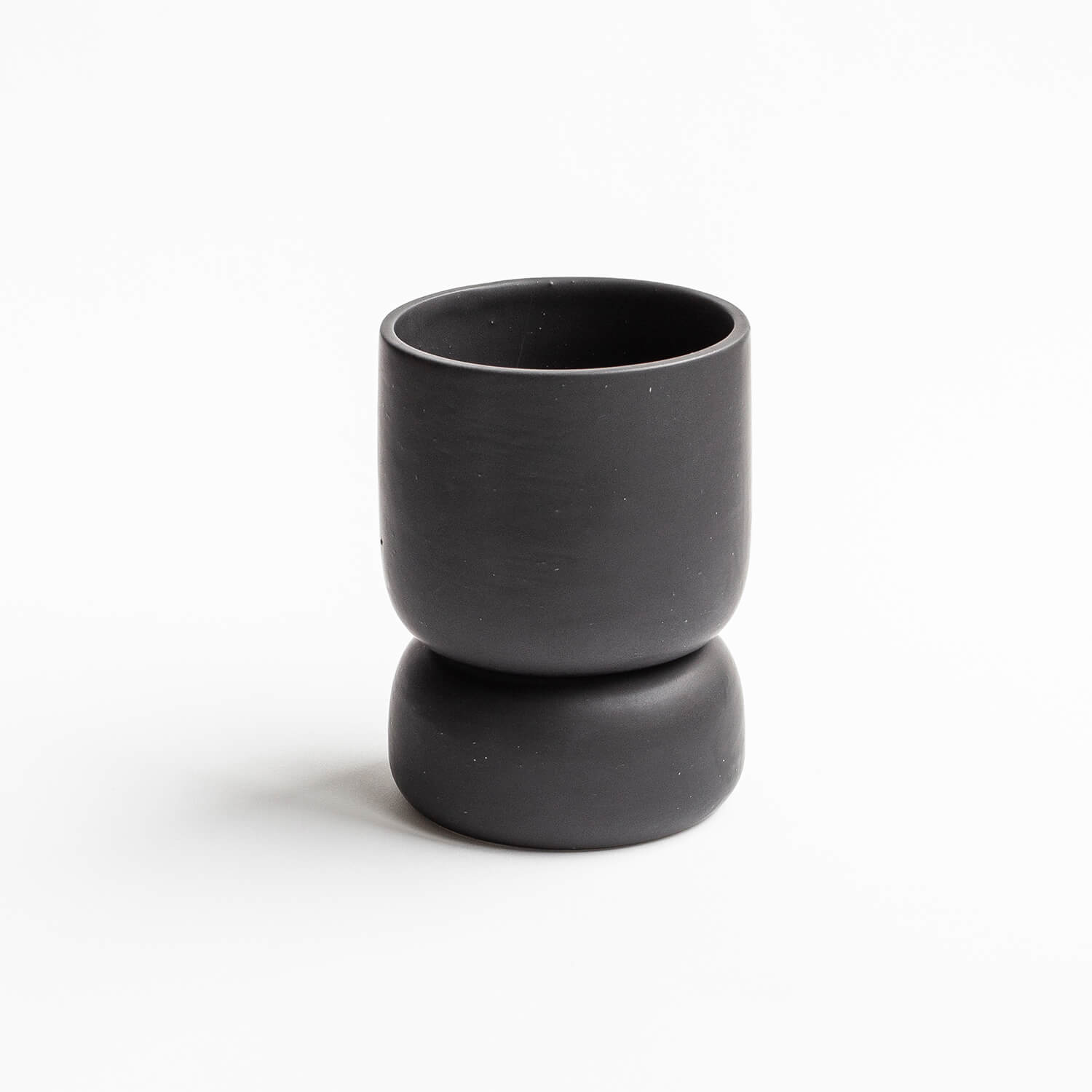 Maceta Tótem - Negro mate